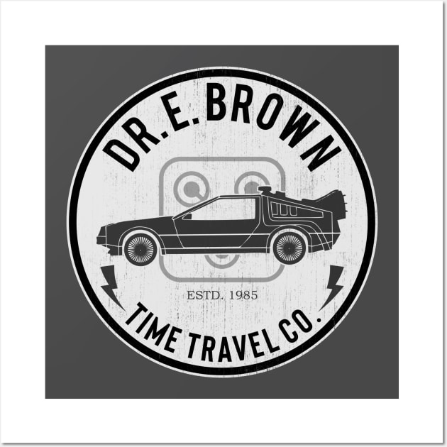 Back to the Future Dr. E. Brown Distressed Wall Art by EdSan Designs